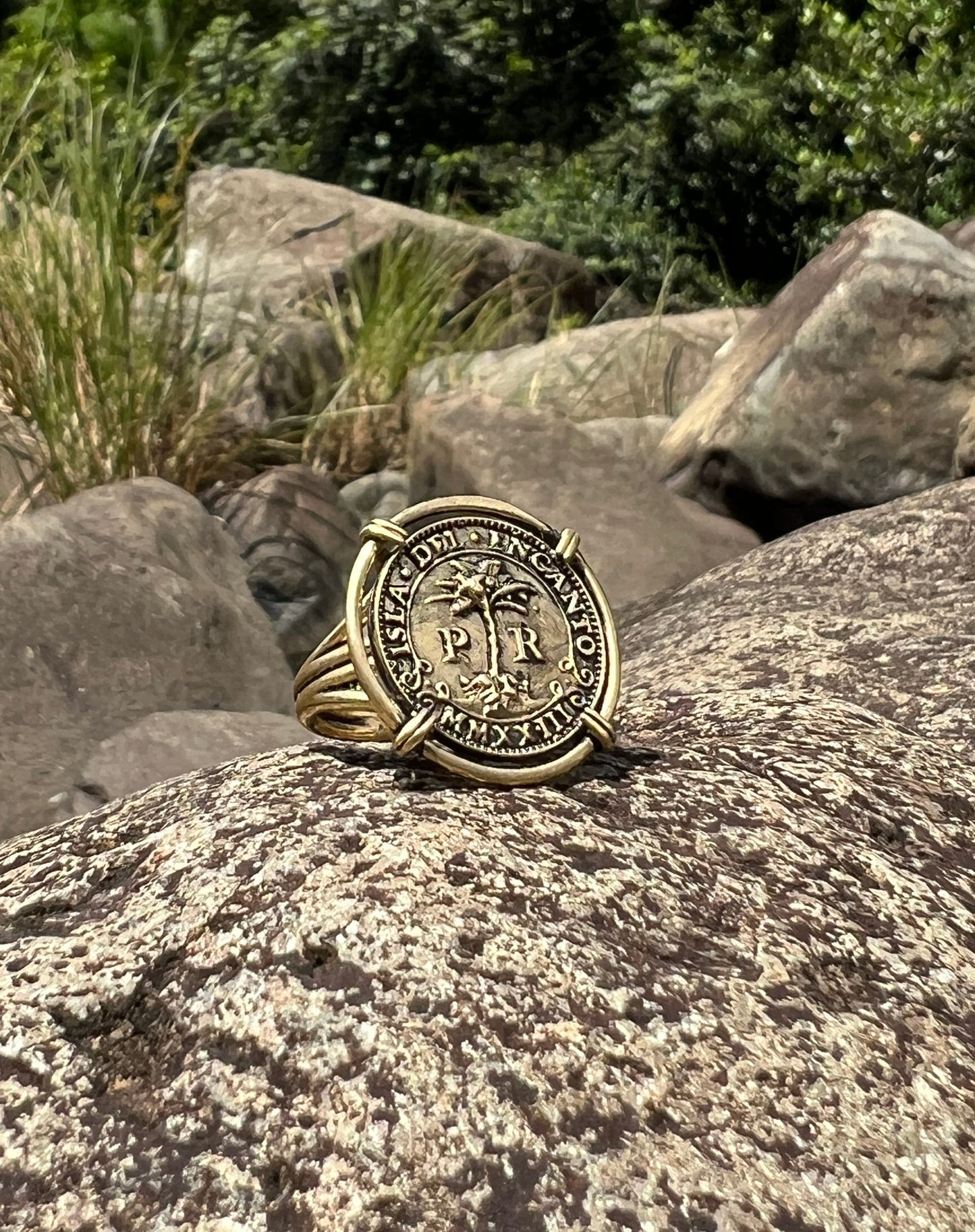 MEDALLÓN RING - BRASS