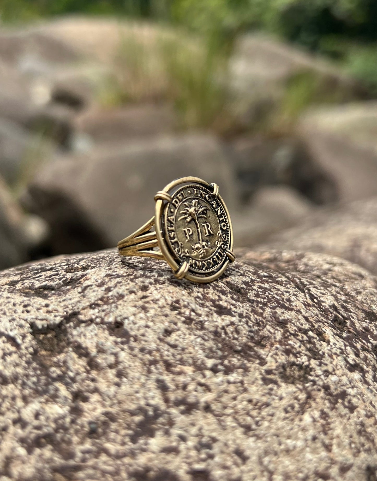 MEDALLÓN RING - BRASS