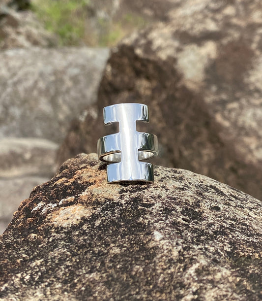 CRUZ RING - PLATA